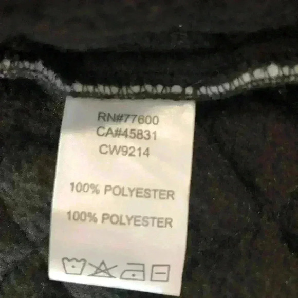 CHASER Cropped Black Hooded Jacket With Quilted Diamond Stitching Size Medium - Picture 11 of 11